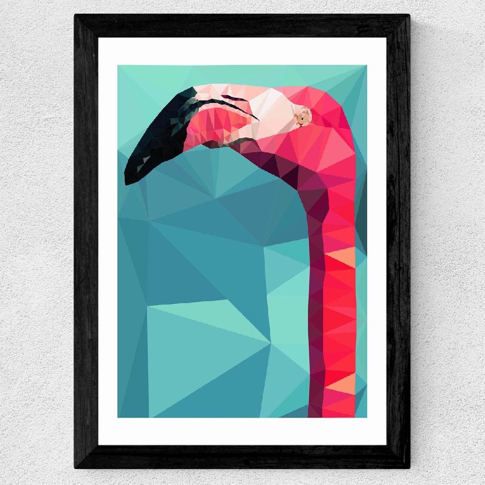 East End Prints Flamingo Head