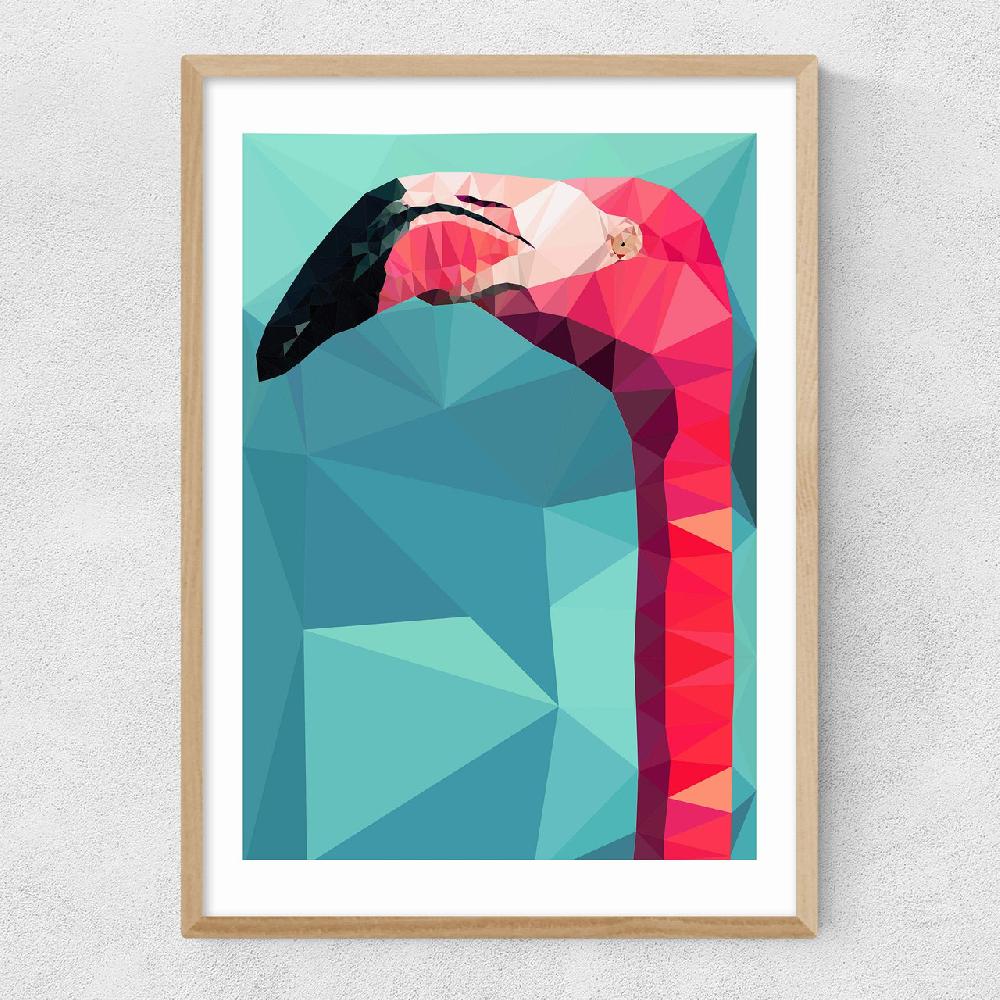 East End Prints Flamingo Head