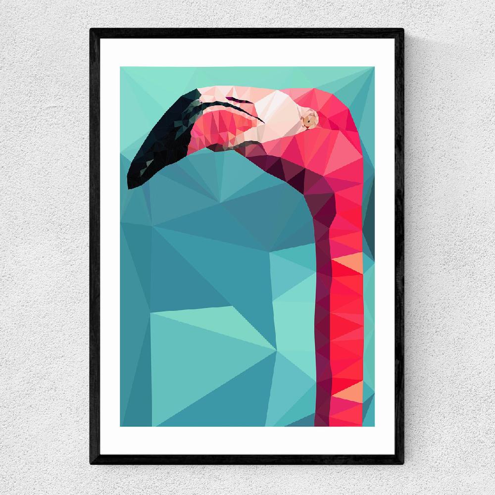 east end prints Flamingo Head