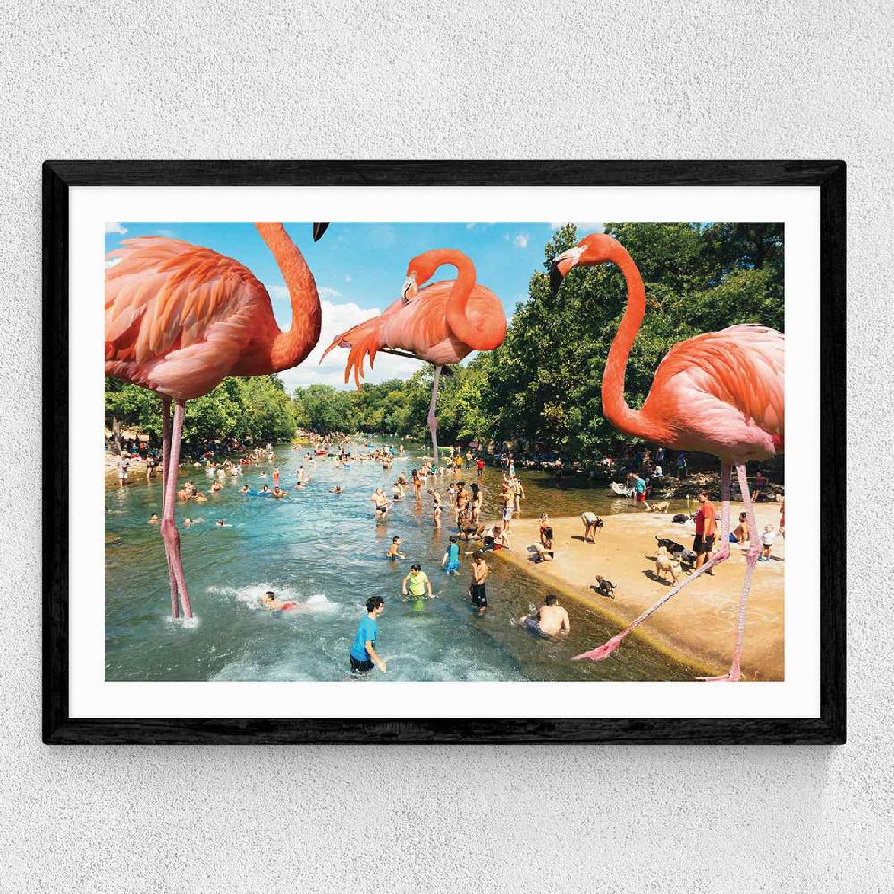 East End Prints Flamingo Shore
