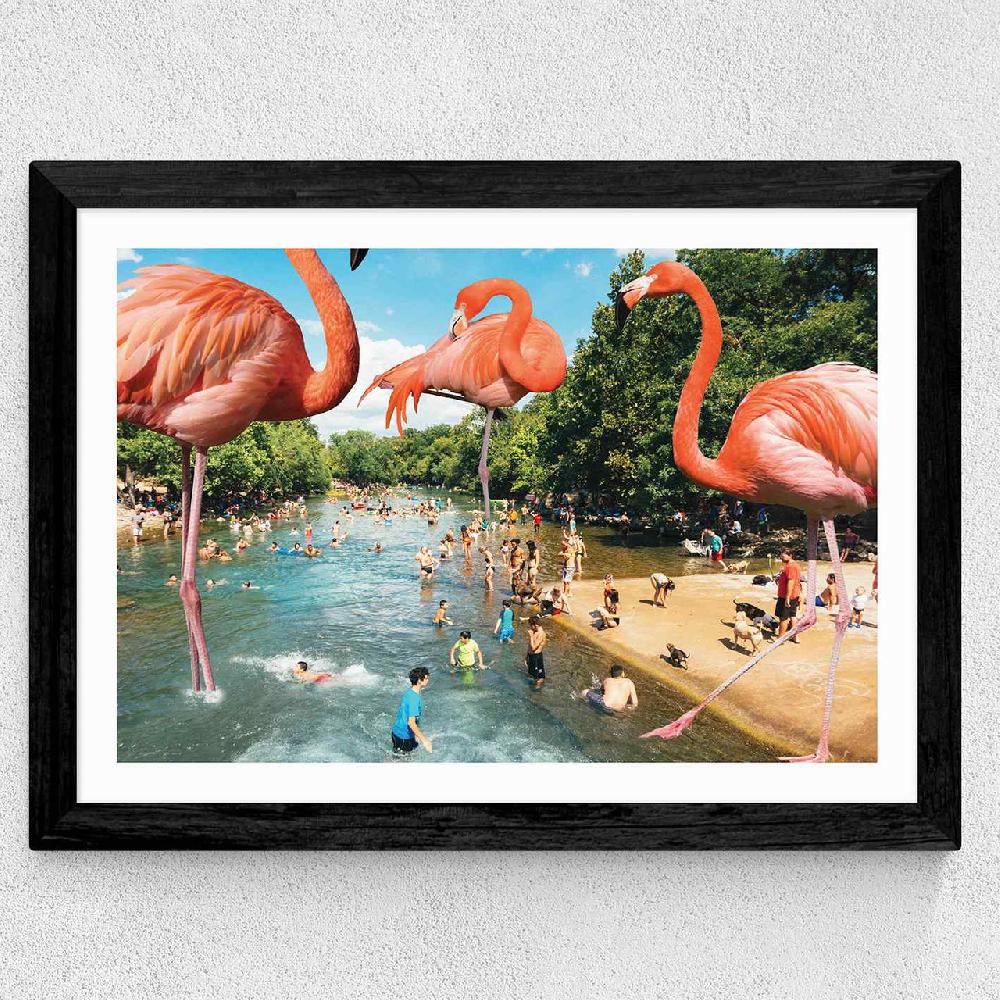 East End Prints Flamingo Shore
