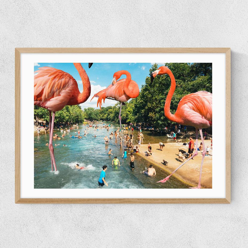 East End Prints Flamingo Shore