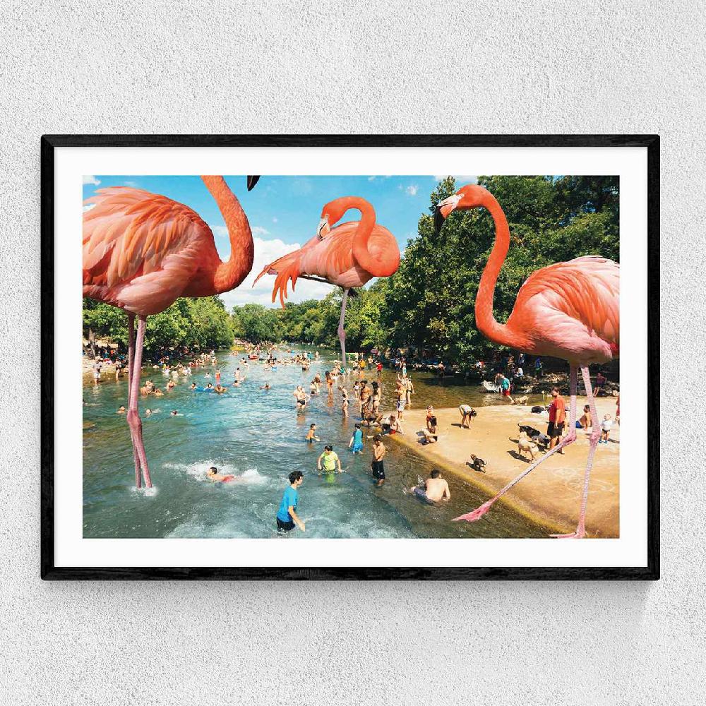 east end prints Flamingo Shore