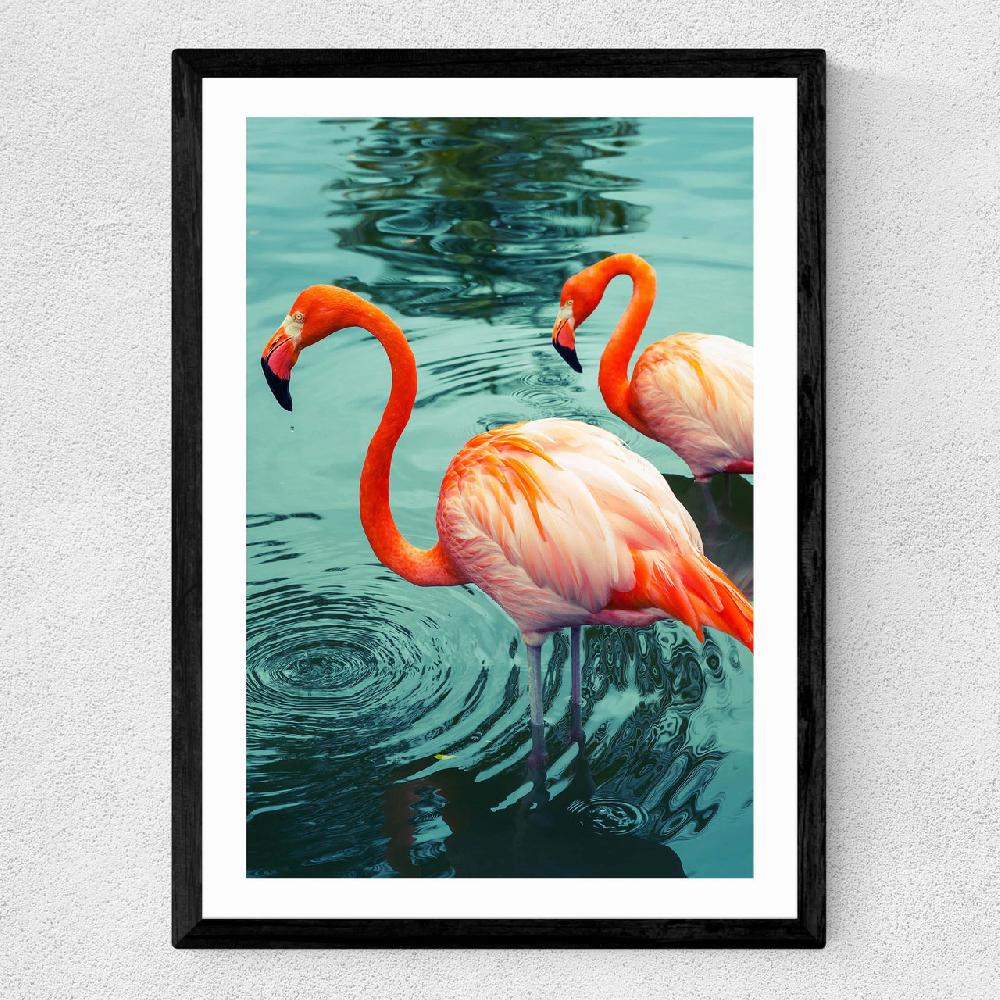 East End Prints Flamingoes