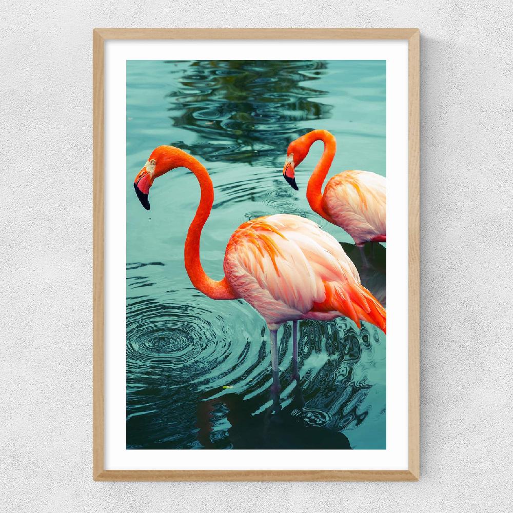 East End Prints Flamingoes