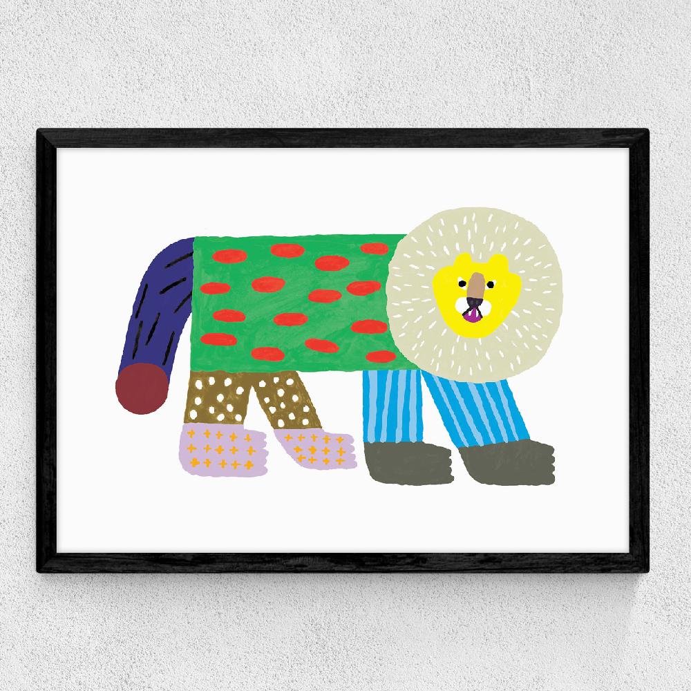 East End Prints Flash Lion