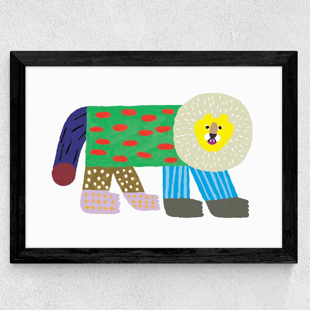 East End Prints Flash Lion