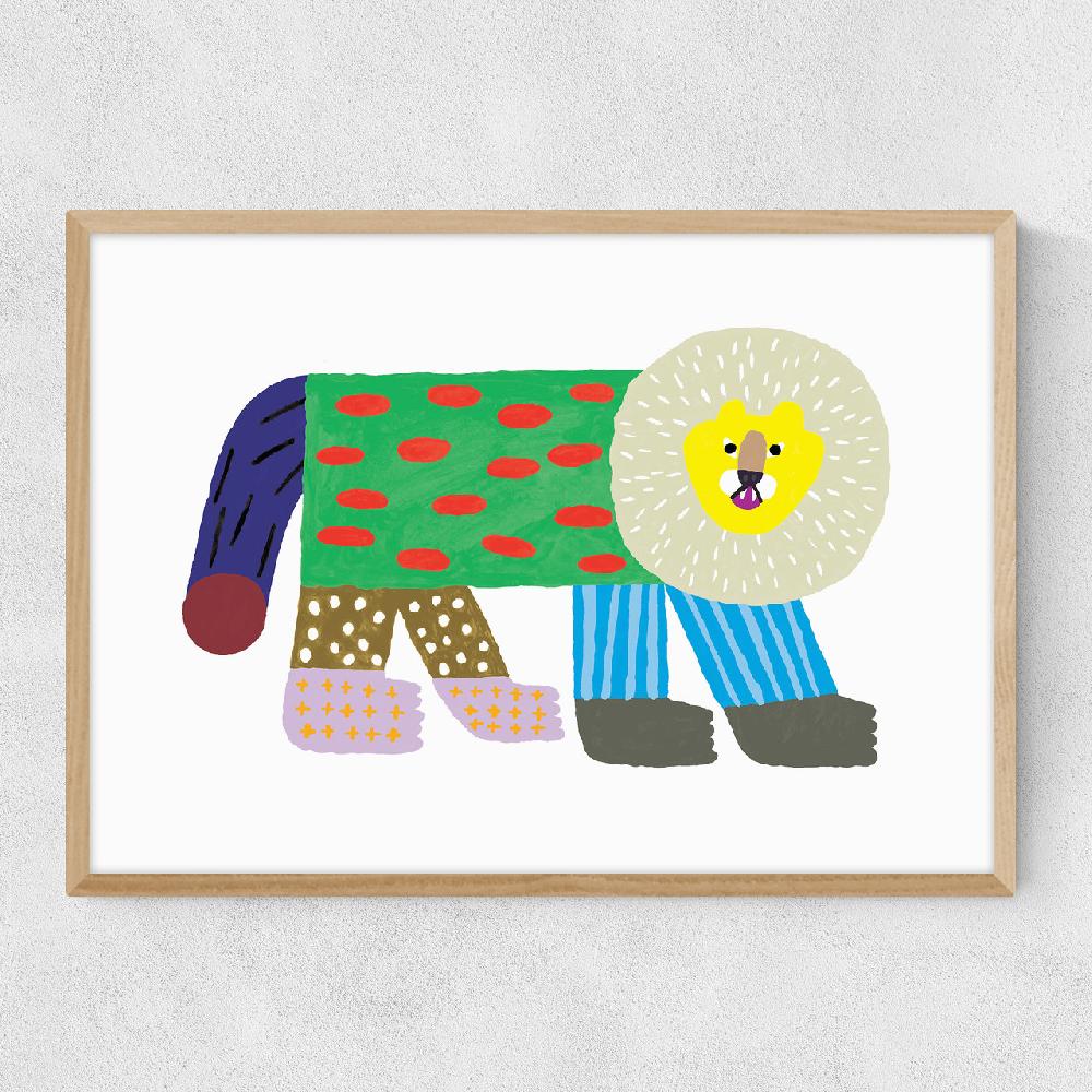 East End Prints Flash Lion