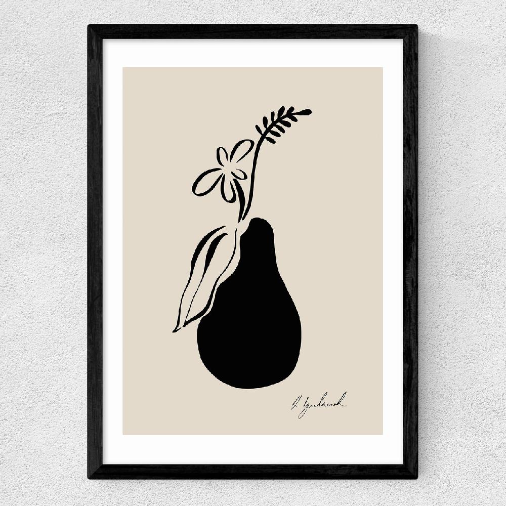 East End Prints Floral Pear