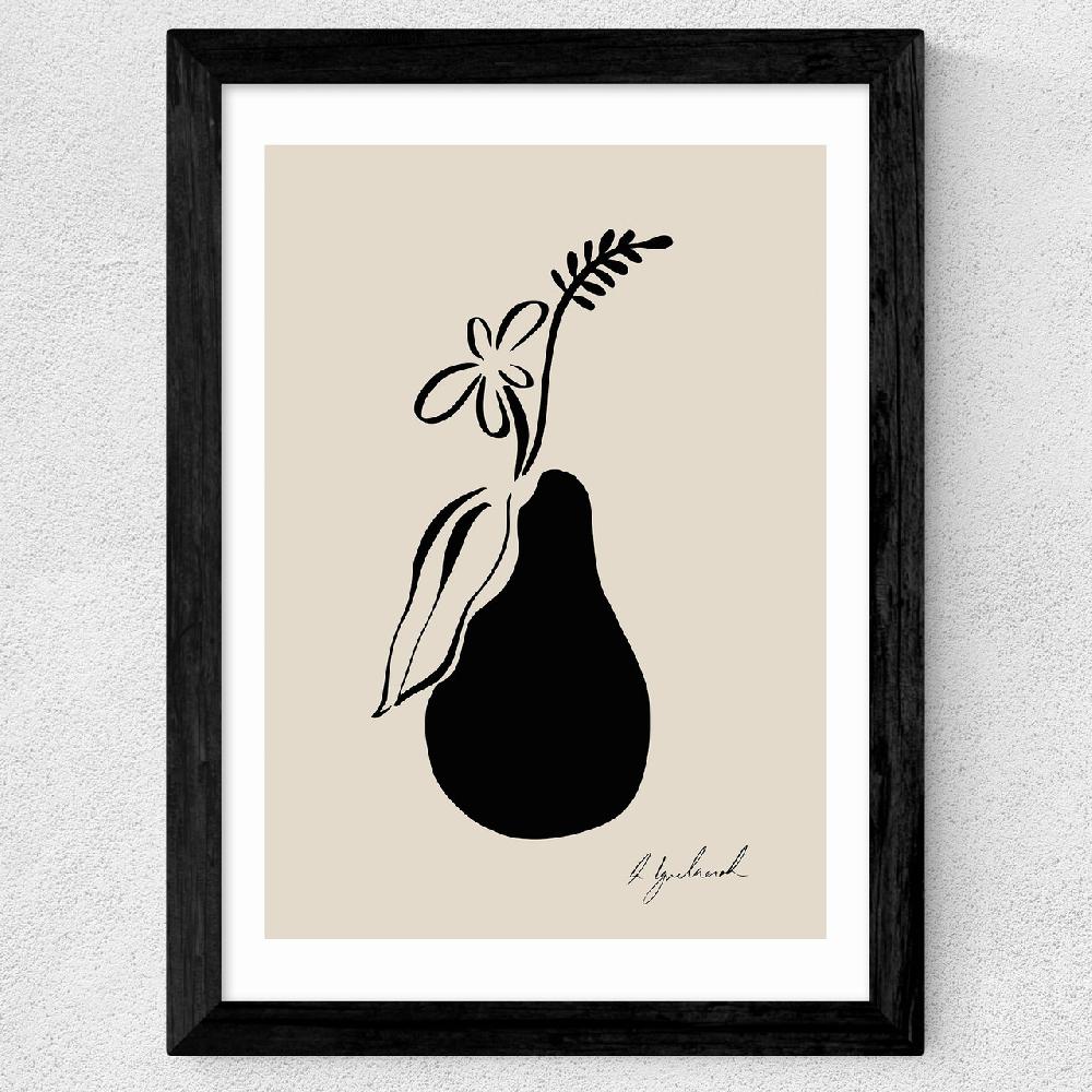 East End Prints Floral Pear
