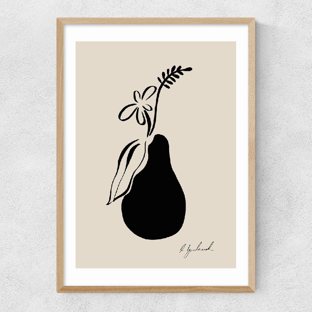 East End Prints Floral Pear