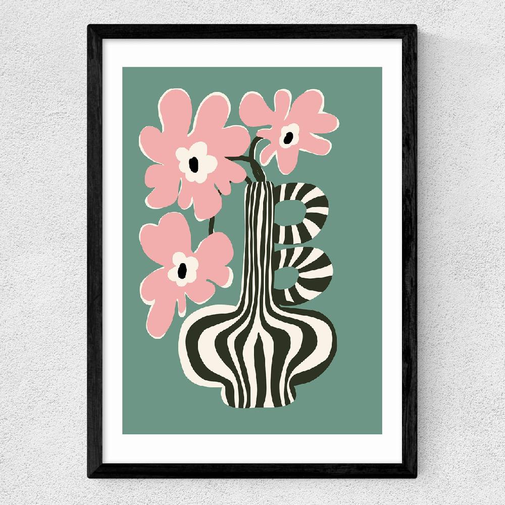 East End Prints Floral Stripe