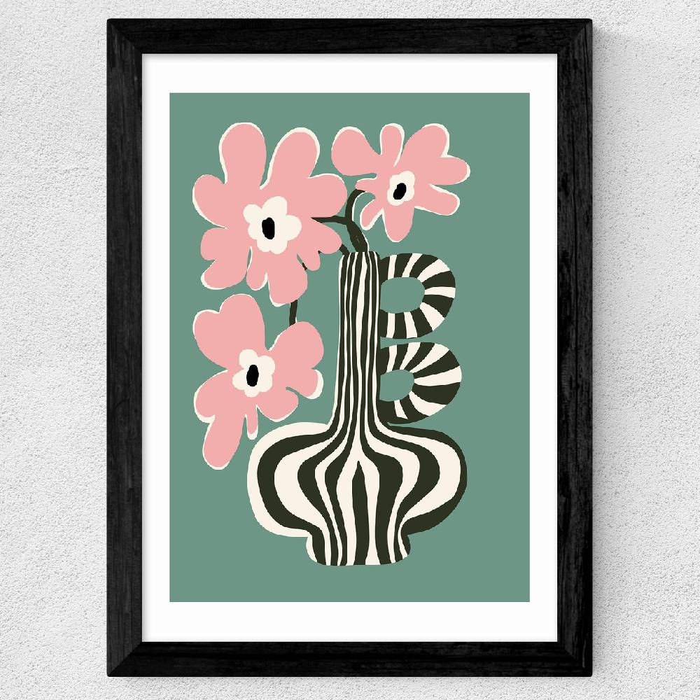 East End Prints Floral Stripe