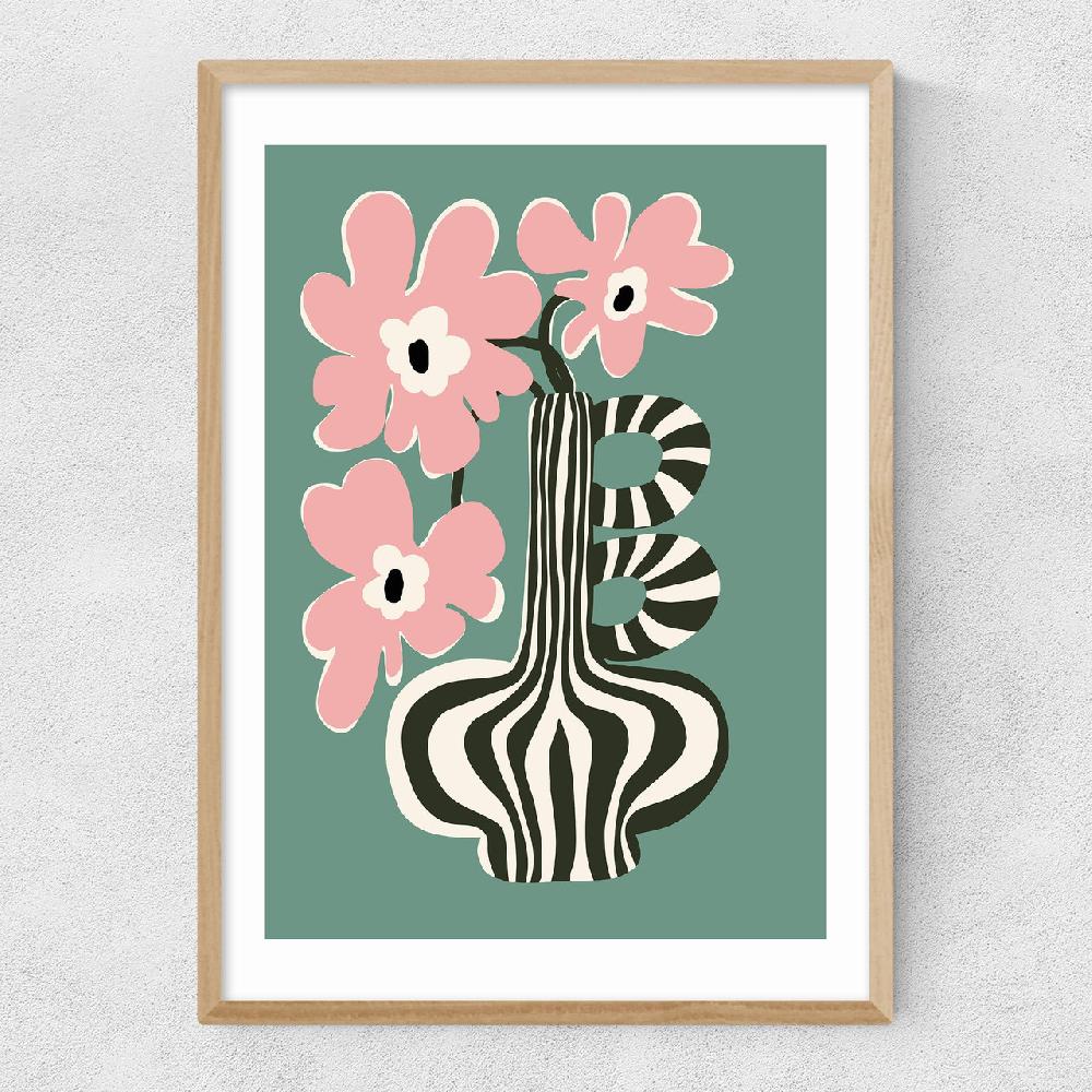 East End Prints Floral Stripe