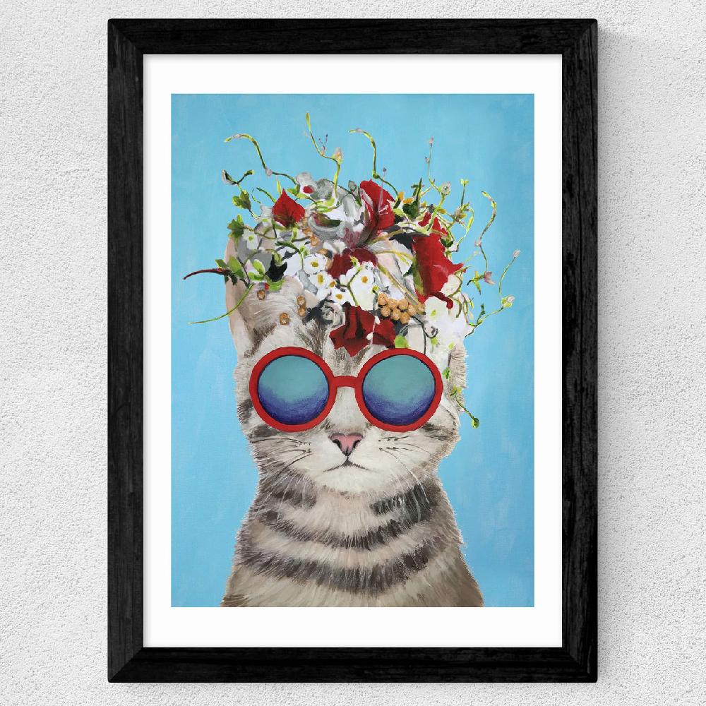 East End Prints Flower Cat