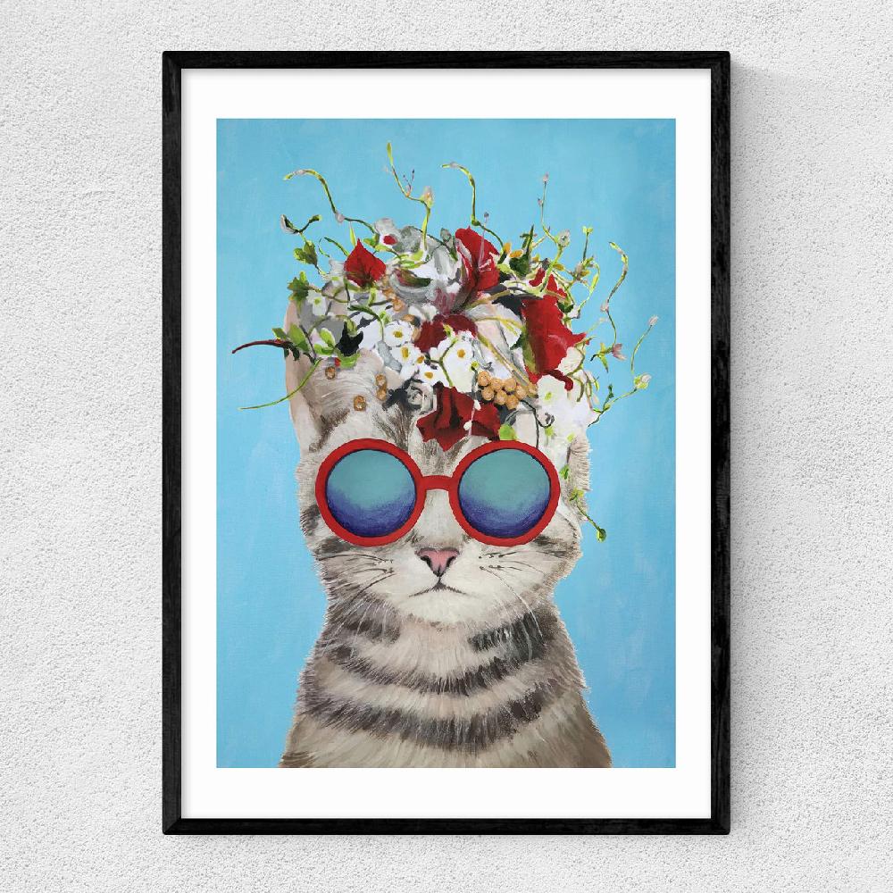 east end prints Flower Cat