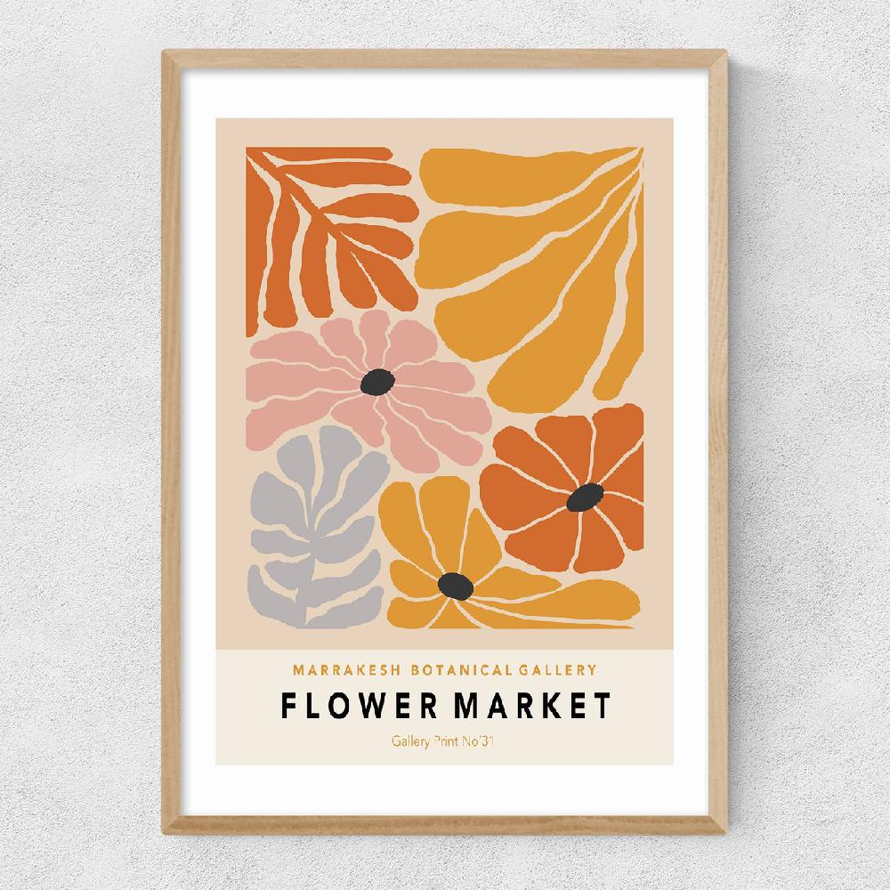East End Prints Flower Market Marrakesh