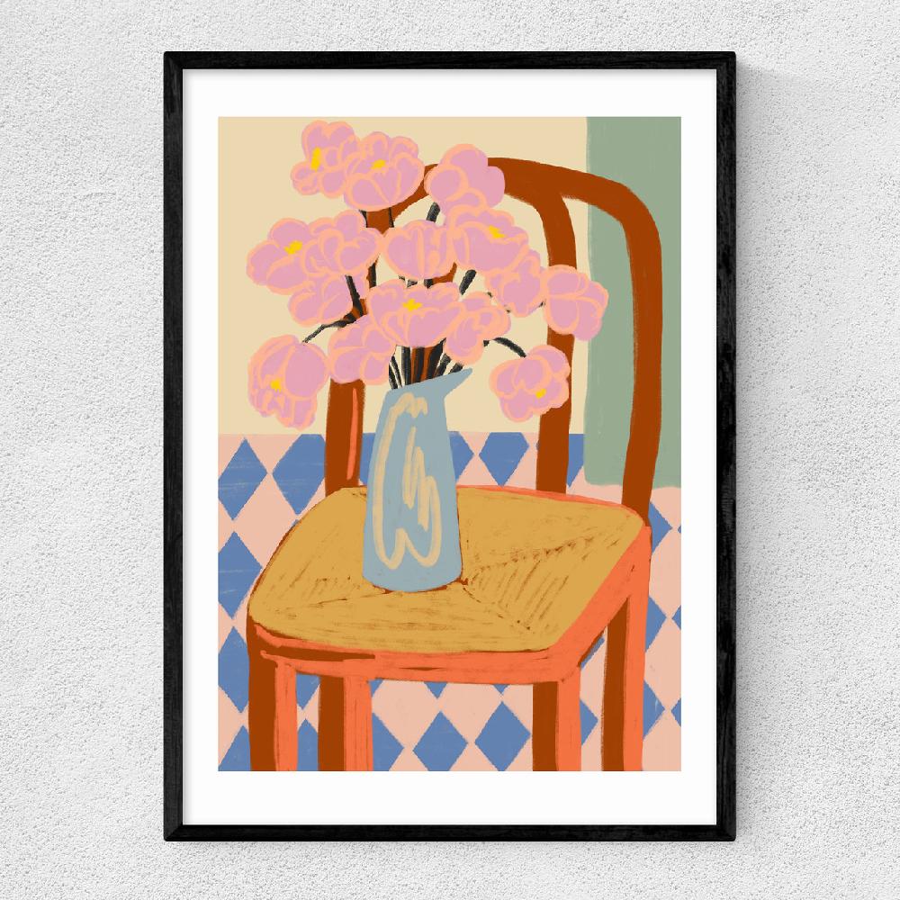 east end prints Flowers On A Chair