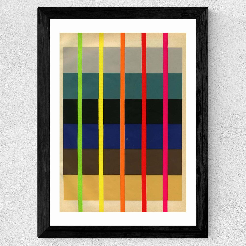 East End Prints Fluoro Abstract