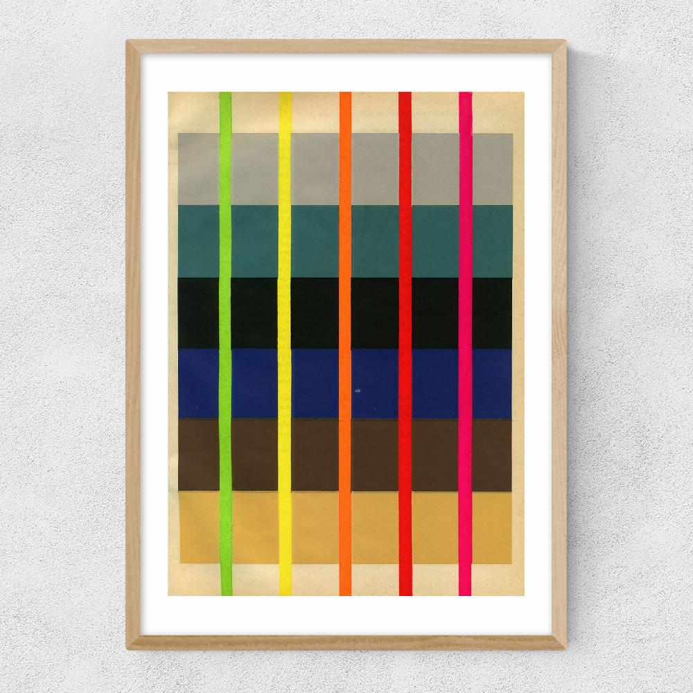 East End Prints Fluoro Abstract