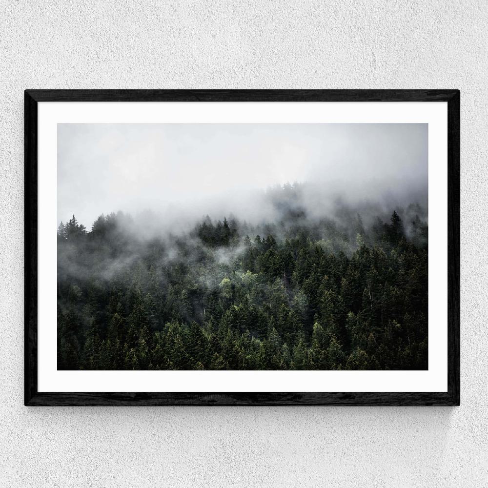 East End Prints Foggy Hills 2
