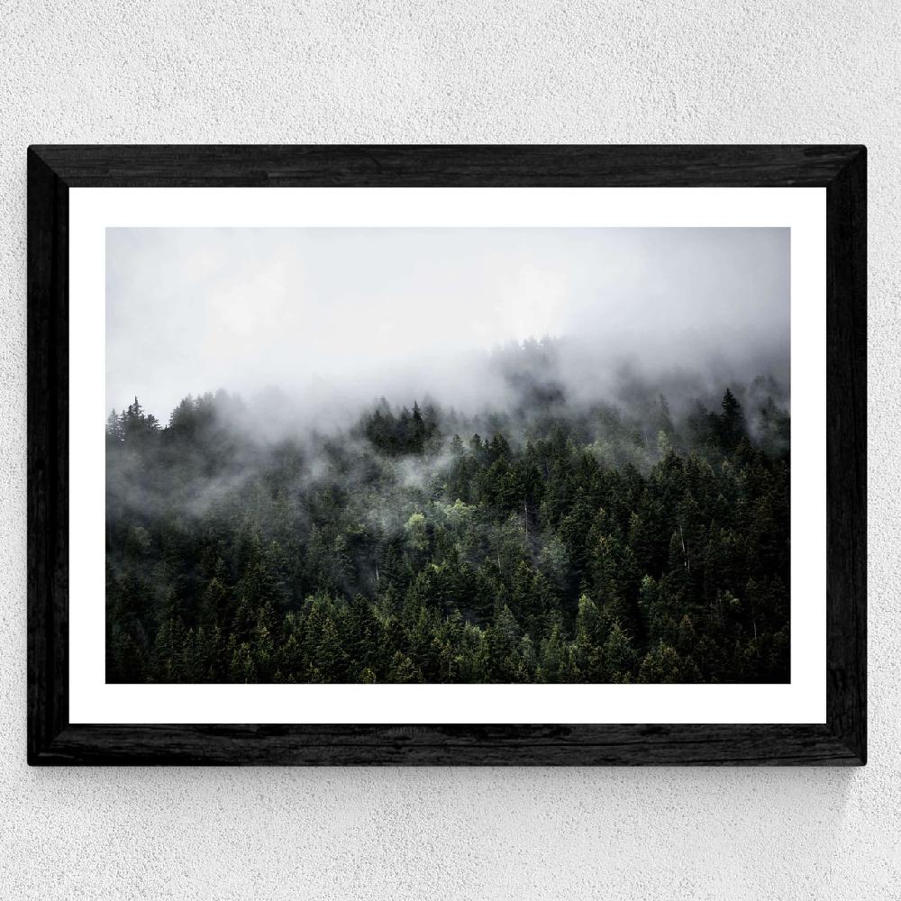 East End Prints Foggy Hills 2