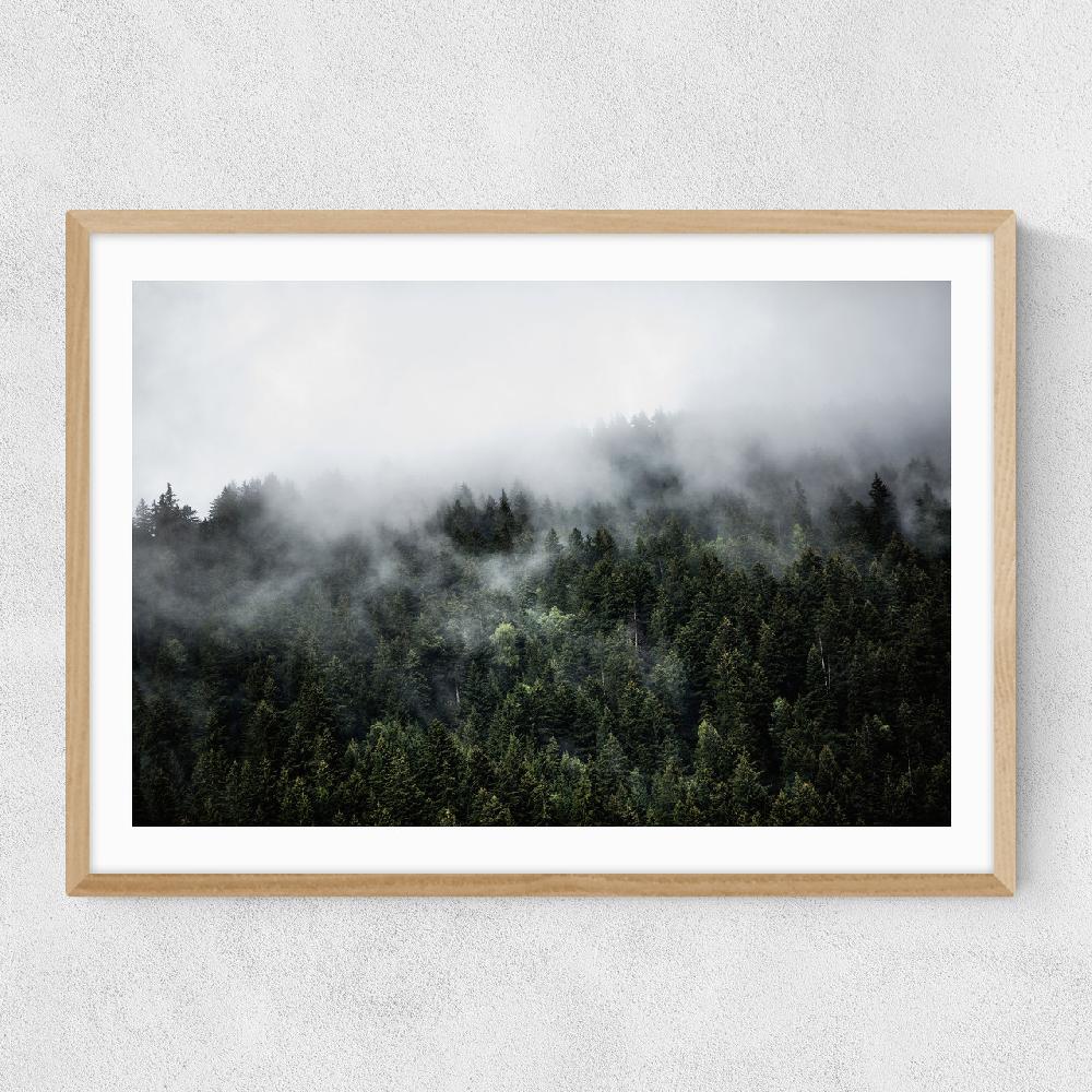 East End Prints Foggy Hills 2