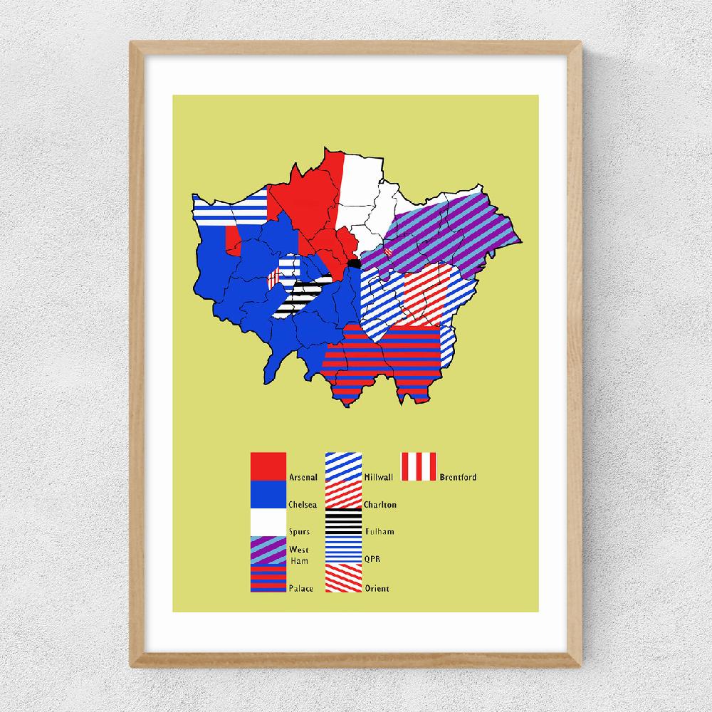 East End Prints Football Territory