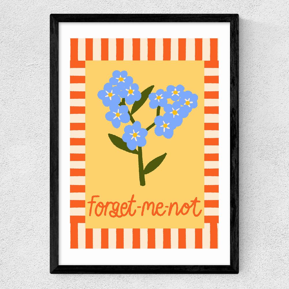 East End Prints Forget Me Not