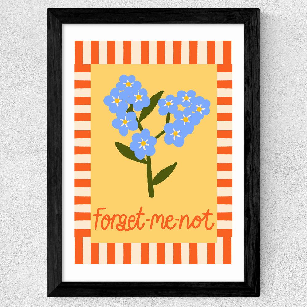 East End Prints Forget Me Not