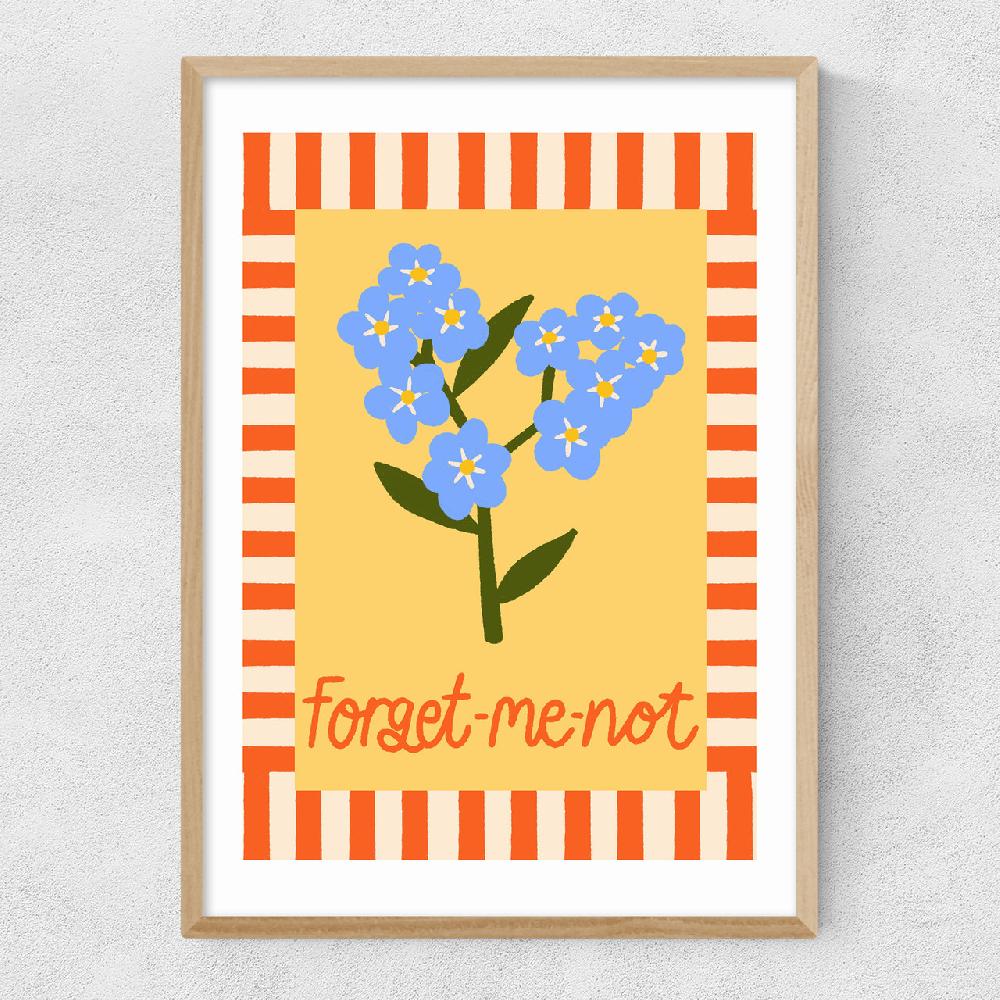 East End Prints Forget Me Not