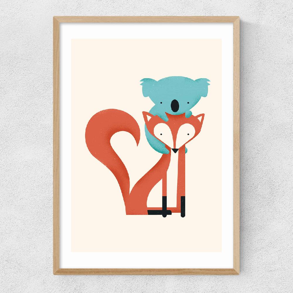 East End Prints Fox & Koala