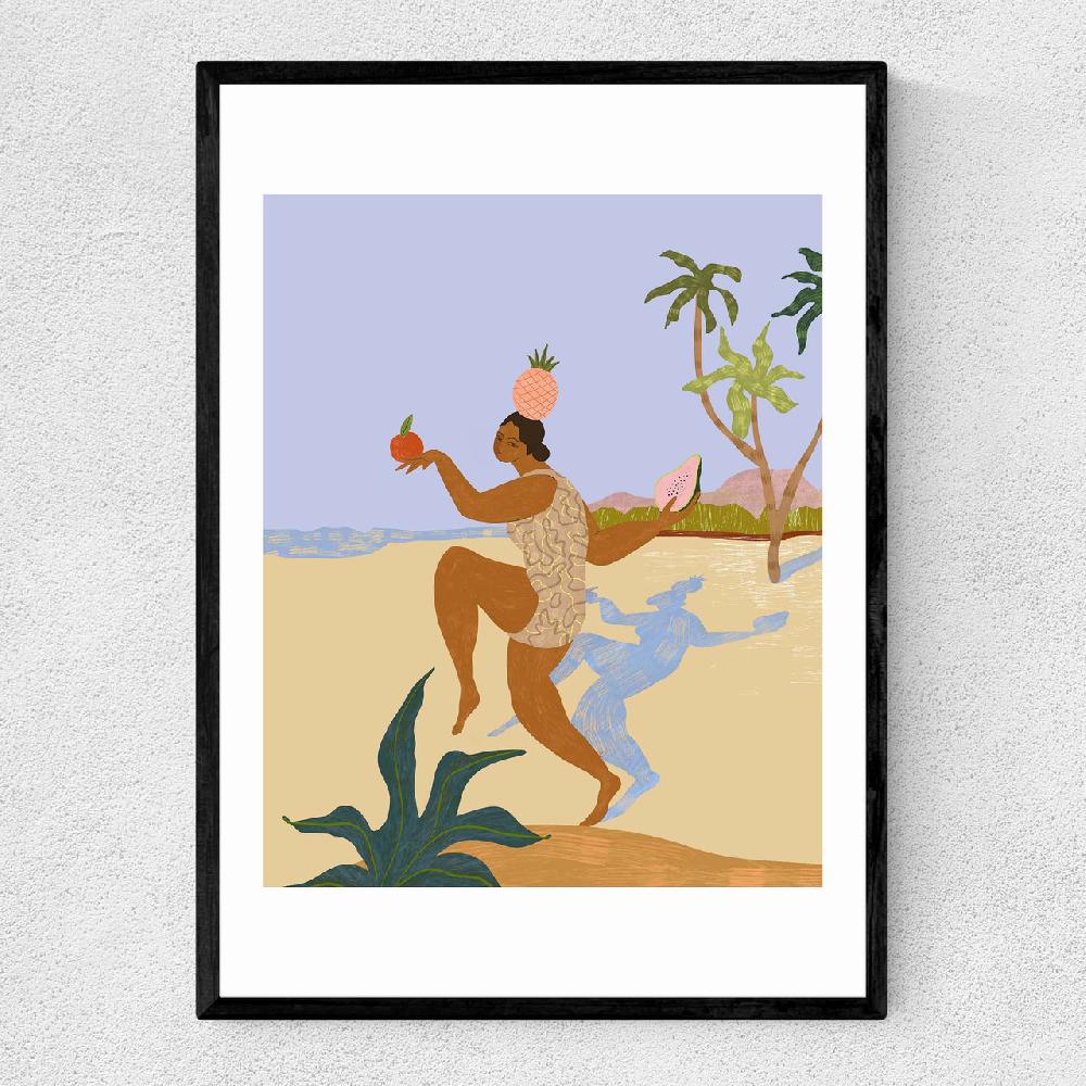 east end prints Fruit Balancing Act