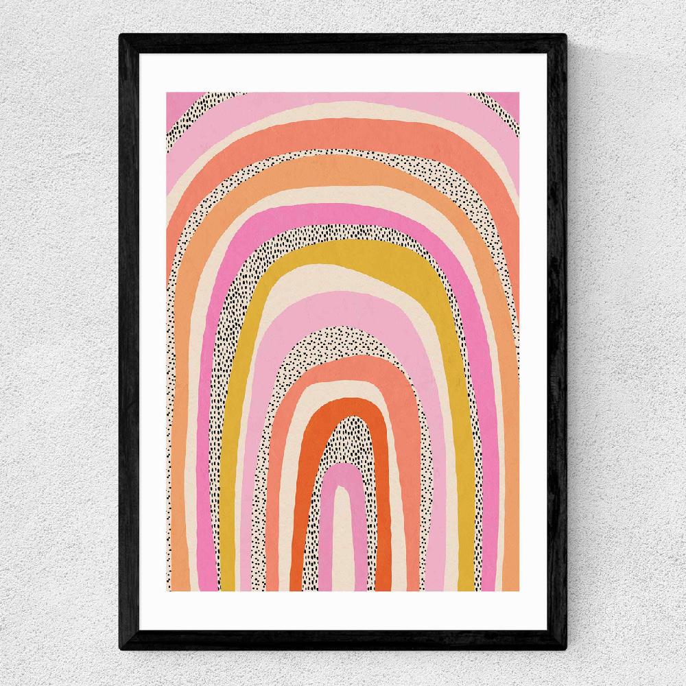 East End Prints Funky Rainbow Arches