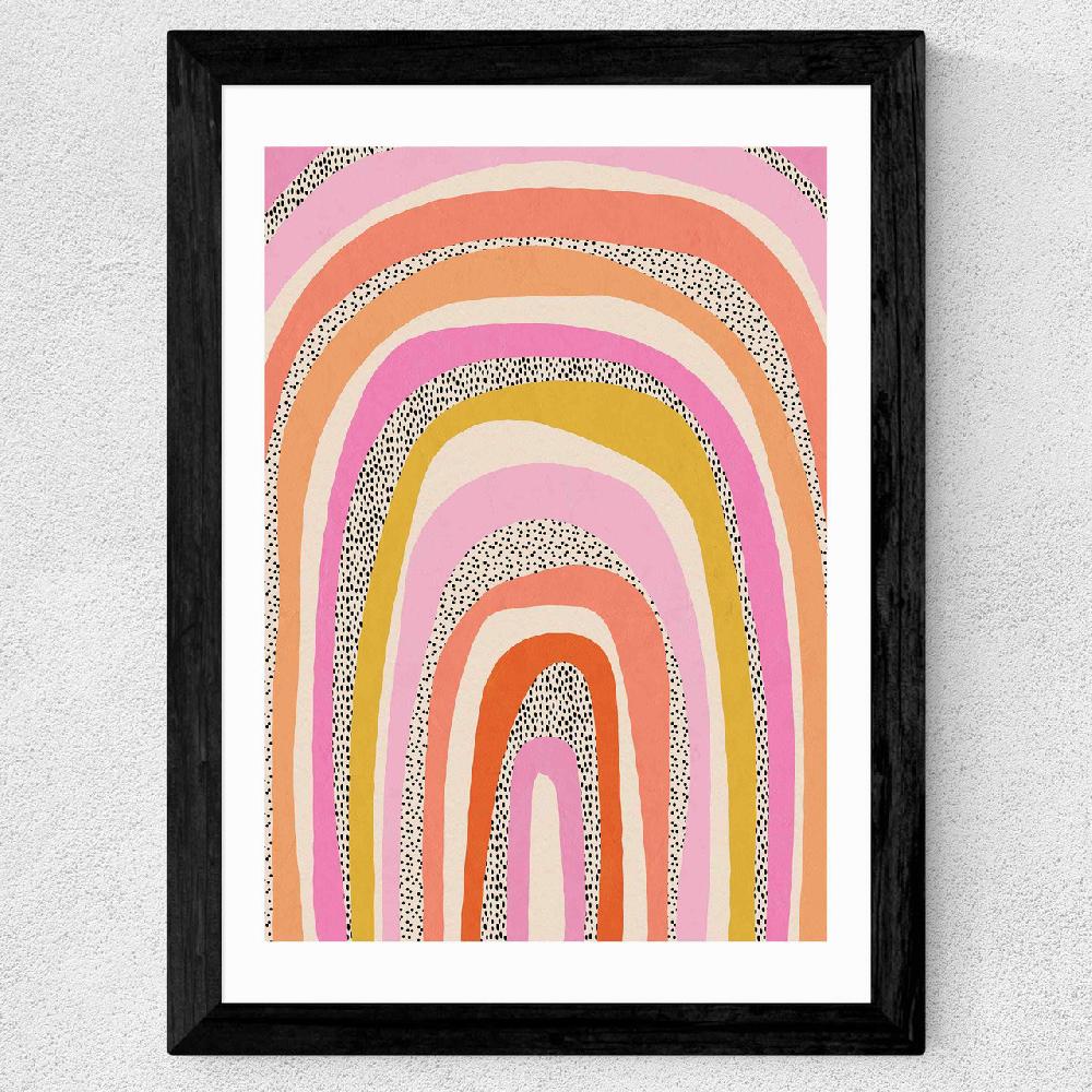 East End Prints Funky Rainbow Arches