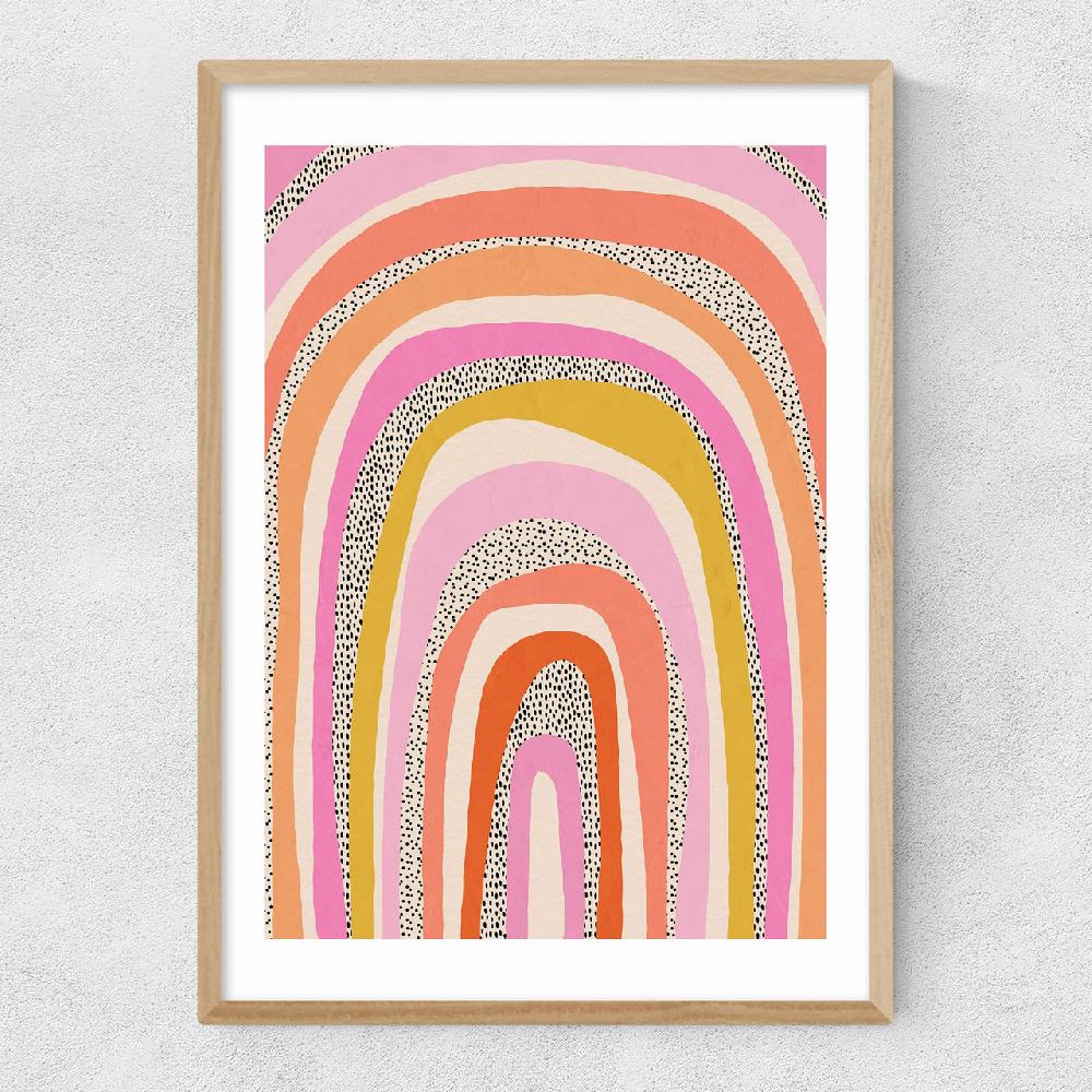 East End Prints Funky Rainbow Arches