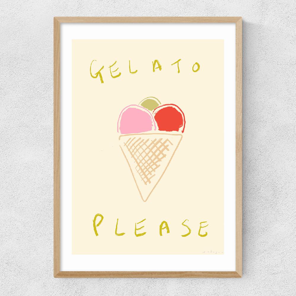 East End Prints Gelato Please