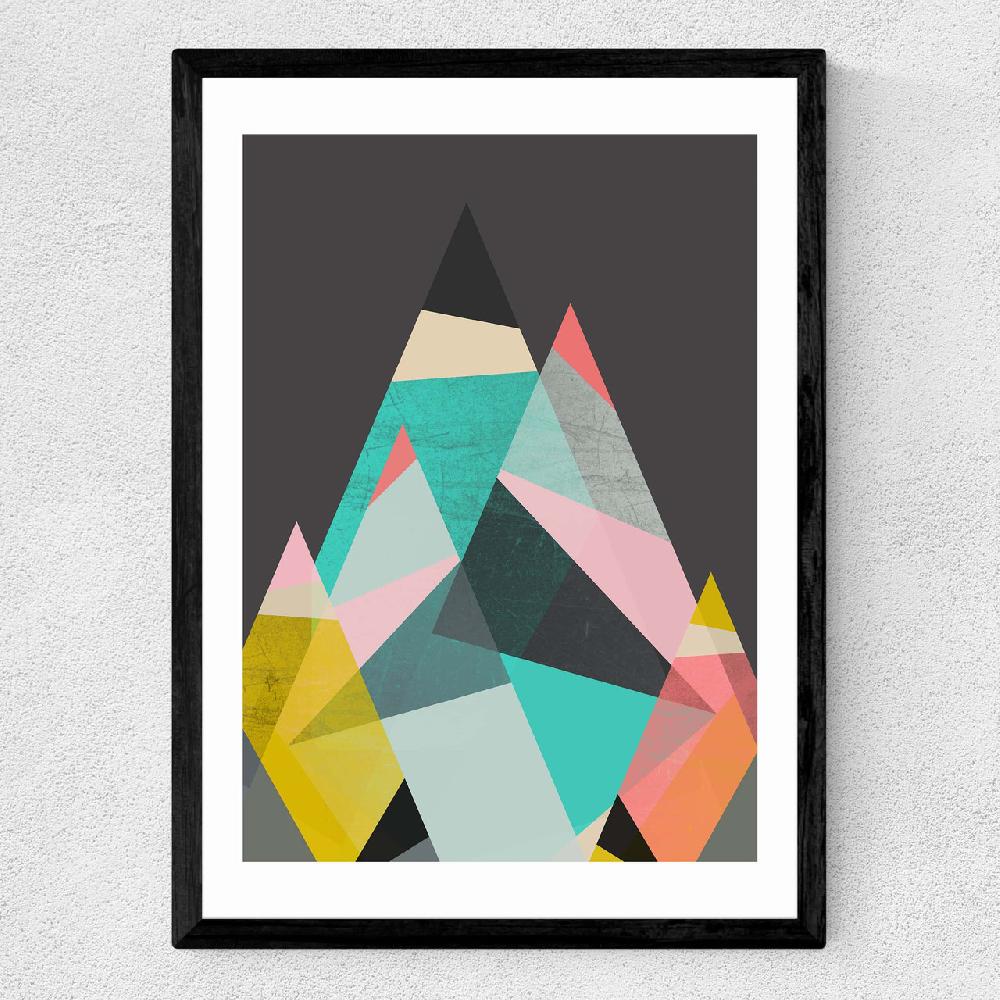 East End Prints Geo Mountains