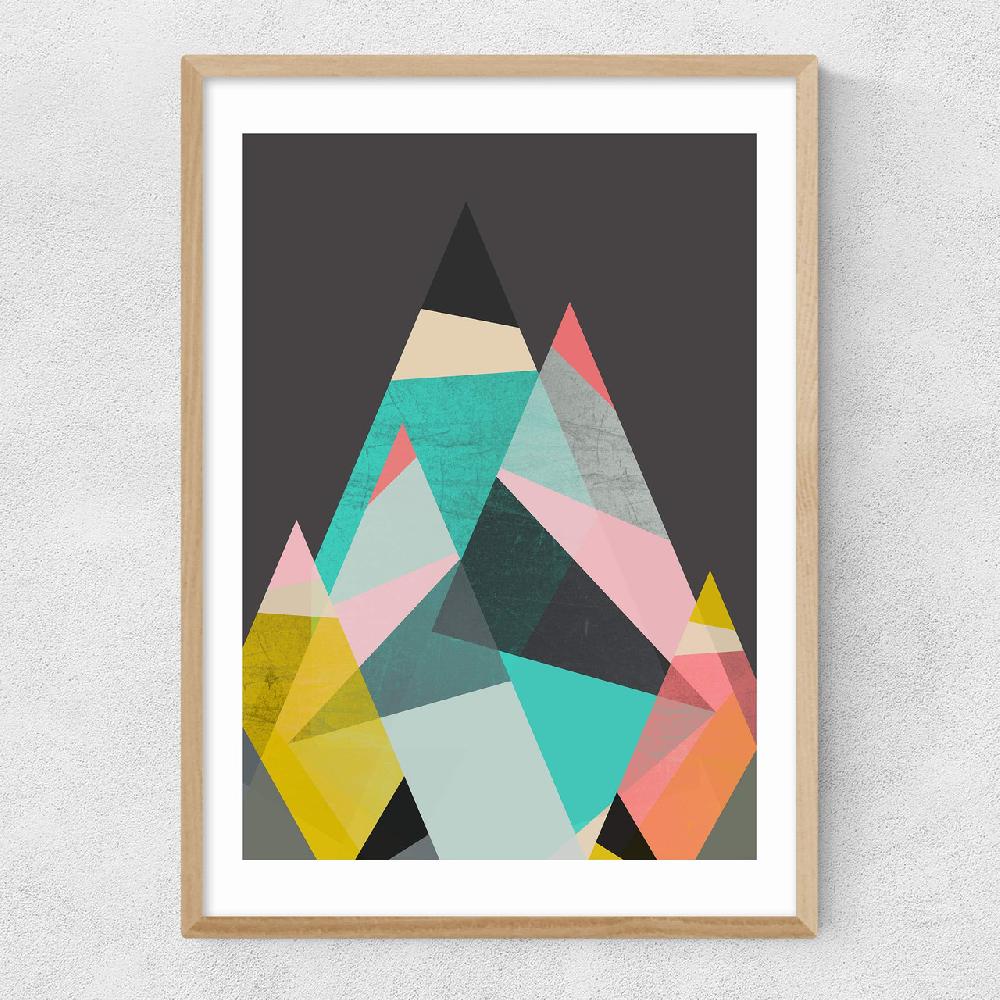 East End Prints Geo Mountains