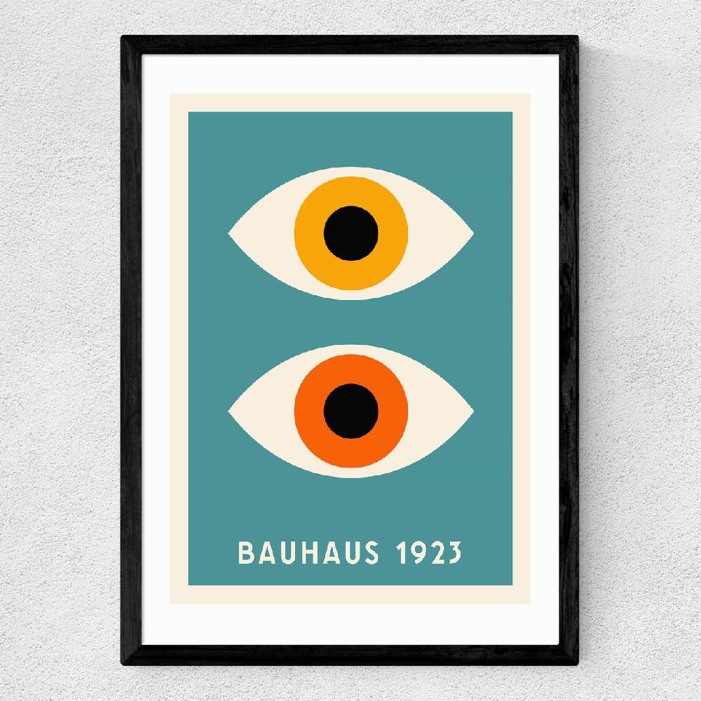 East End Prints Geometric Eyes Bauhaus