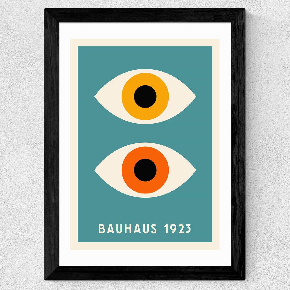East End Prints Geometric Eyes Bauhaus