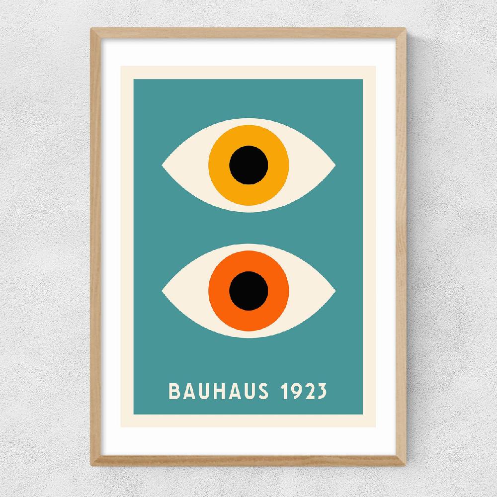 East End Prints Geometric Eyes Bauhaus