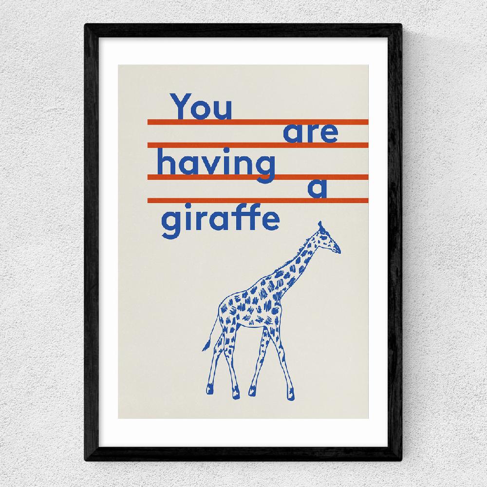 East End Prints Giraffe By Don't Grow Up