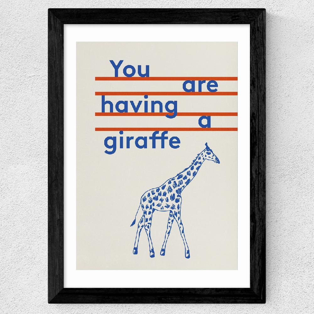 East End Prints Giraffe By Don't Grow Up
