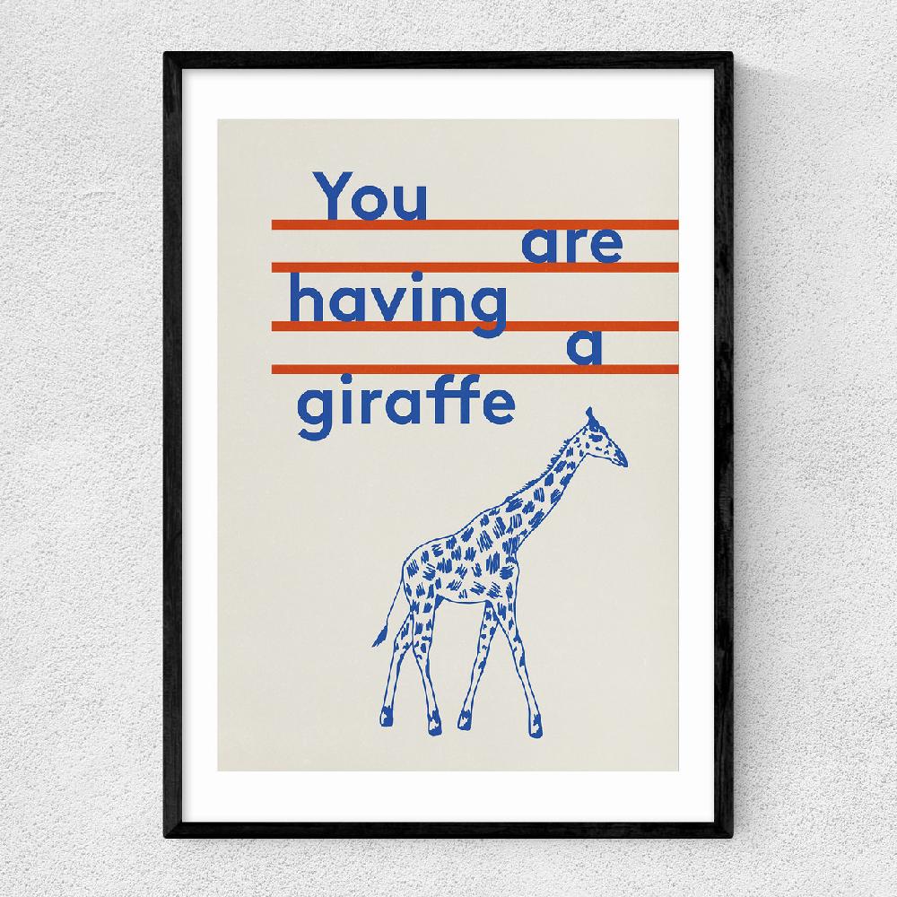 east end prints Giraffe by Don't Grow Up