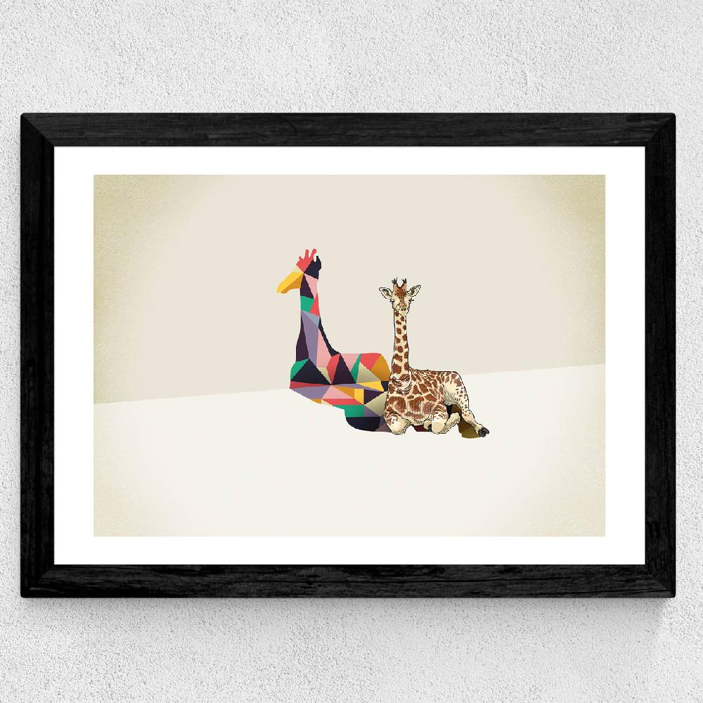 East End Prints Giraffe - Walking Shadows