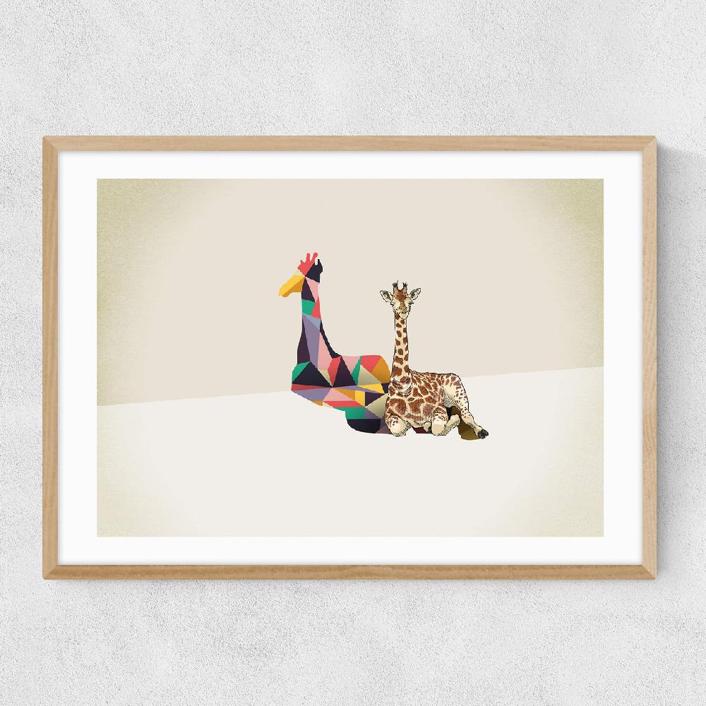 East End Prints Giraffe - Walking Shadows