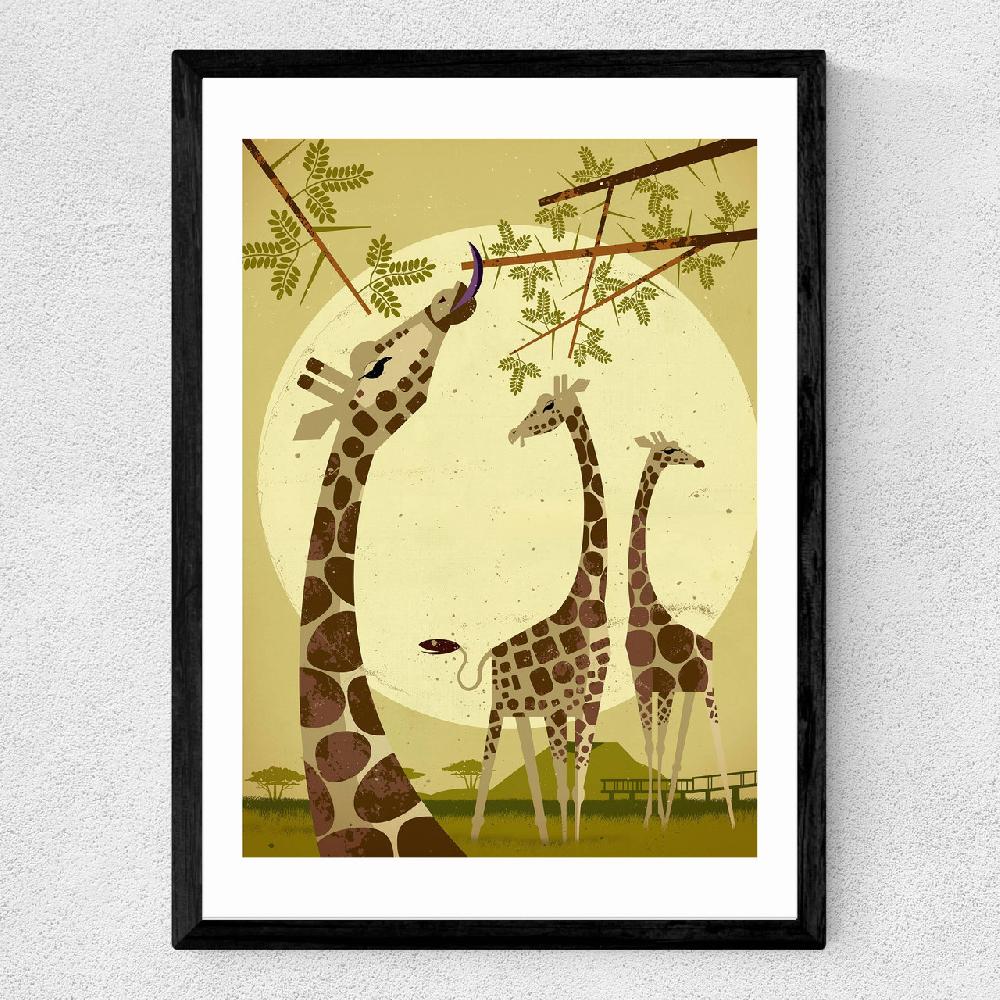 East End Prints Giraffes