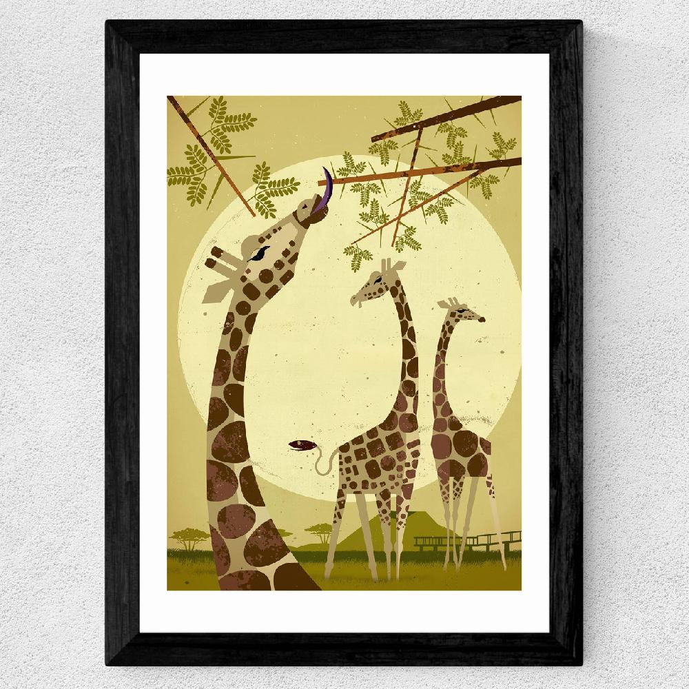 East End Prints Giraffes