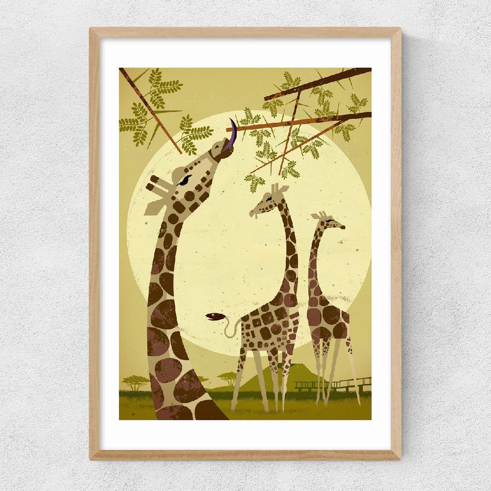 East End Prints Giraffes